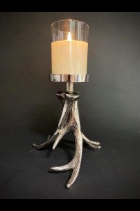 7"W, 8"H TANGLED ANTLER CANDLE HOLDER [201677]